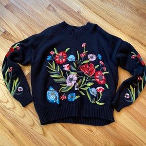 Romeo & Juliet Couture Embroidered Sweater